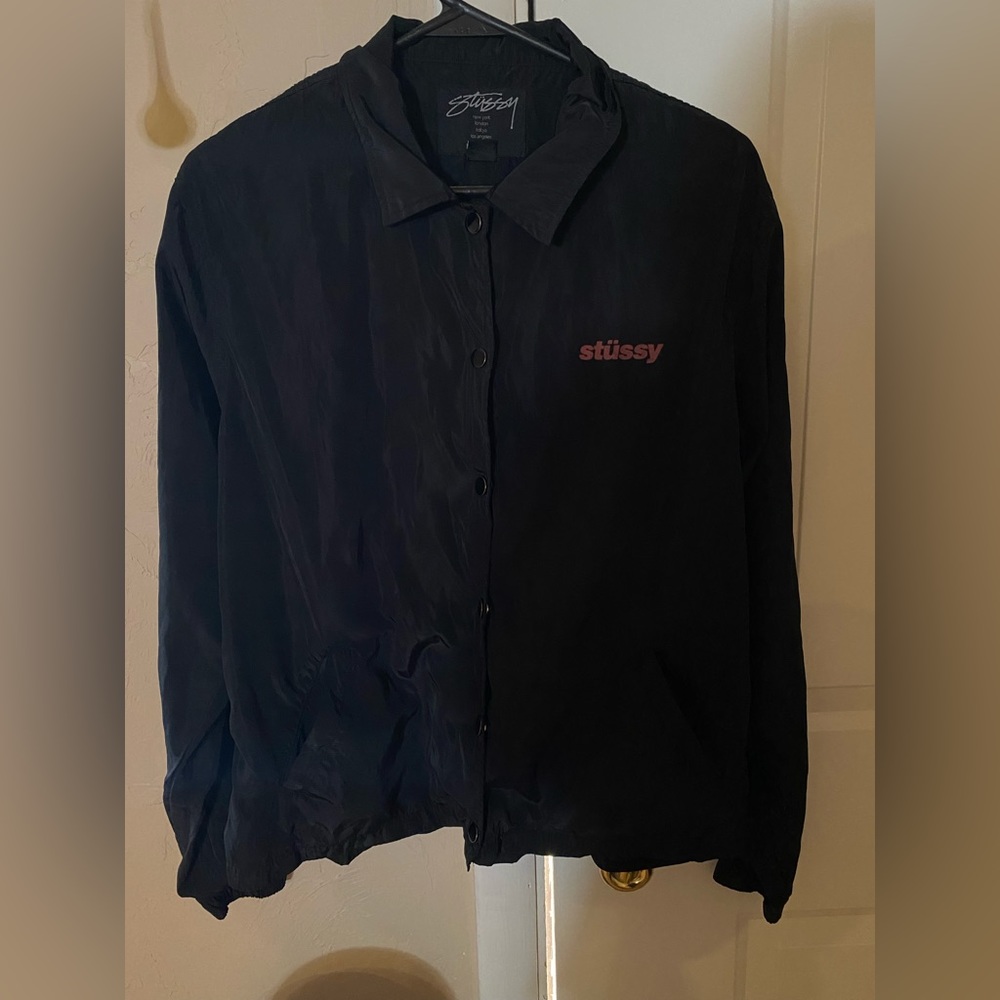 Stüssy Men’s black and red jacket